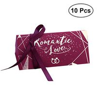 10pcs Wedding Vintage Candy Boxes Candy Chocolate Gift Treat Boxes Wedding Party Favor for Party Supplies