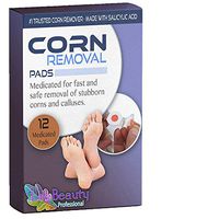 Corn remover for feet-salicylic acid pads to cushion your foot with powerful medicine for the professional treatment of tough to remove corns, warts and calluses on toes and feet.