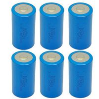 D Cell 3.6V ER34615 19000mAh Lithium Battery 6Pcs