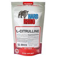 Hard Rhino L-Citrulline Powder, 125 Grams (4.4 Oz), Unflavored, Lab-Tested, Scoop Included