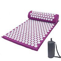 Massage Cushion Massage Yoga Mat Acupressure Relief Pressure Back Body Acupuncture Cushion Massage Yoga Mat with Pillow,Green