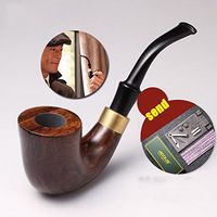 Rosewood Smoking pipe,3 in 1 scraper Tobacco smoking pipe,Pipe cleaners Gift box Bent Handmade-I