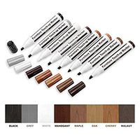 Furniture Repair Kit Wood Markers - Set of 17 - Markers and Wax Sticks with Sharpener Kit, for Stains, Scratches, Wood Floors, Tables, Desks, Carpenters, Bedposts, Touch Ups, and Cover Ups