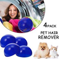 4 Packs Pet Hair Remover Dryer Ball Clothes Clean, Dog Hair Cat Fur On Clothes Removal Tool for Laundry Dryer