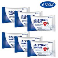 6 Pack, 60 pcs Wet Wipes, Large Detergent Wet Wipes Hand Wipes Suitable for Family All Daily Protection