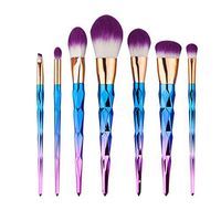 AMarkUp 7PCs Make up Brush Set Face Foundation Contour Cosmetics Eyeshadow Brush Kit (Rose Gold)