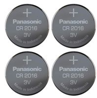 Panasonic Cr-2016 Lithium Coin Battery - 4 Pack
