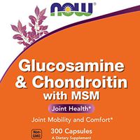 Now Glucosamine & Chondroitin with MSM, 300 Capsules, Joint Health Supplement
