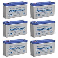 Power Sonic PS-6100 6V 12AH SLA Battery Replacement for Carpenter Watchman 713526-6 Pack