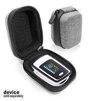CaseSack Case for Fingertip Pulse Oximeter, Blood Oxygen Saturation Monitor Like Santamedical, Zacurate Pro Series 500DL, 500BL, Facelake FL400, CONTEC OLED CMS50NA, ATMOKO, Eva zzy, Metene, Lovia