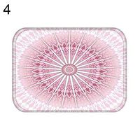 TbpersicwT Home bedroom carpet door mat, Geometric Oval Heart Soft Anti-Slip Door Mat Entrance Rug Kitchen Home Carpet - 4#