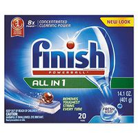 FINISH 77050 Powerball Dishwasher Tabs, Fresh Scent, 20/Box