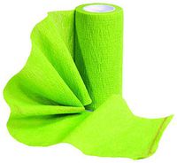 SUREFLEXX, Lime Green 4" X 5 Yard ROLL (Box of 18), Vet WRAP, SELF-Adherent COHESIVE General Purpose WRAP
