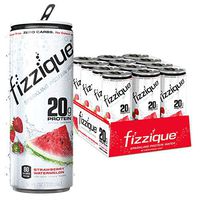 Fizzique Keto Protein Water | Strawberry Watermelon | 12 Count