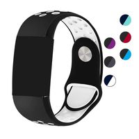 aczer-Y Garmin Vivoactive Hr Accessories Watchbands, 11 Color Classic Replacement Watch Band with Stainless Metal Buckle and Rubber Strap for Garmin Vivoactive Hr Wrist Band (Black with White Hole)