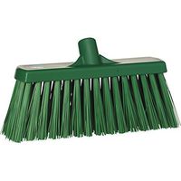 Vikan 29152 Block Heavy Duty Sweep Floor Broom Head, PET Bristle Polypropylene, 12-3/4", Green