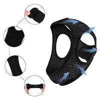 Anti Snoring Chin Strap for CPAP Users(New Version Upgrade) Breathable Adjustable Chin Straps-Effective Stop Snoring for Men and Women,Comfortable Sleeping cpap Chin Strap.Includes A Velcro (Black)