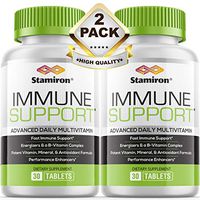 Immune Support Supplement Complete Immune System Defense Capsules with Echinacea, Zinc, and Vitamin C - Stronger Than Elderberry - Immune Boosting Formula and Multivitamin for Men and Women - 2 Pack