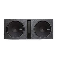 Rockford Fosgate 15" 500W Subwoofer (Pair) + Q Power Dual 15" Ported Enclosure