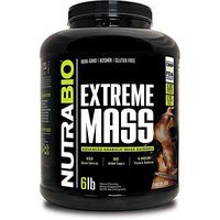 NutraBio Extreme Mass 6 lbs (Chocolate) – High Calorie Mass Gainer Supplement