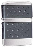 Zippo Black Zip Guard  Pocket Lighter, Brushed Chrome