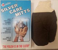 Silver Care Mitts - Polishing and Cleaning Cloth Gloves for Gold, Copper and Brass Jewelry| Keeps Your Silver Gleaming and Protect Your Hands | By Cadie Dark Brown (1 Pair)