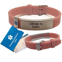 Allergic to Latex Advisor Medical Alert Bracelet