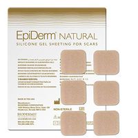 Epi-Derm Epi-Tabs (6) (Natural Squares) Silicone Scar Sheets from Biodermis
