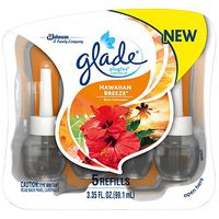 Glade PlugIns Refills Air Freshener, Scented and Essential Oils for Home and Bathroom, Hawaiian Breeze, 3.35 Oz, Pack of 5