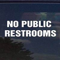 NO PUBLIC RESTROOMS VINYL DECAL / STICKER FOR STORES BUSINESSES