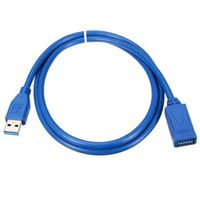 ModFreakzTM USB Computer Extension Cable 5 Ft A Male to A Female PC ((3.0, Pack of 1), Blue)