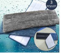 3PCS/Set Microfiber Spray Mop Head Floor Cleaning Cloth Paste The Mop to Replace Cloth Household Cleaning Mop Accessories
