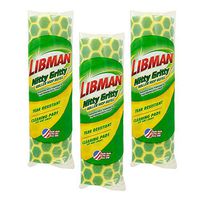 Libman Nitty Gritty Microfiber Mop Refills, Green, Yellow