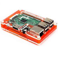 PIMORONI - PIM165 - Pibow 3 Tangerine Coupe for Raspberry Pi 3, 2, B+