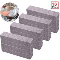 Onene 16 Pieces Pumice Sticks, Pumice Stones for Cleaning, Pumice Scouring Pad, Scouring Bars, Toilet Bowl Ring Remover, for Kitchen, Bath, Pool, Spa, Household Cleaning