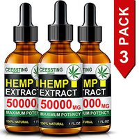 Envisha Hemp Oil for Pain & Stress Relief - 50000mg of Organic Hemp Seed Extract - Rich in Vitamin & Omega - Natural Hemp Drops - Calm Sleep & Mood Support, Good for Skin (CS-0C)