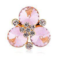 Vintage Gold Alloy Rhinestone Crystal Flower Wedding Bridal Bouquet Brooch Pin Popular Novelty Creation Aesthetic Jewelry Girls Cheap Women | StyleID - #46