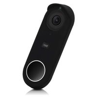 kwmobile Nest Hello Video Doorbell Case - Protective Silicone Cover for Nest Hello Video Doorbell Video Doorbell Black