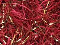 Red & Gold Veryfine Cut Paper Shred 10 lb Box ~ Spring-fillÂ Shred - WRAPS-SP10RG