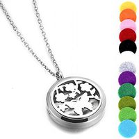memorial jewelry Hollow Essential Oil Diffuser Aromatherapy Necklace Engrave Perfume Pendant