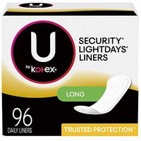 U By Kotex Lightdays Liners Long - 96 CT