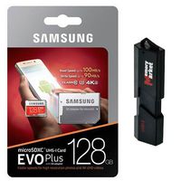 Samsung 128GB MicroSD XC Class 10 Grade 3 UHS-3 Mobile Memory Card for Samsung Galaxy Note8 Note 8 Duos FE with USB 3.0 MemoryMarket Dual Slot MicroSD & SD Memory Card Reader