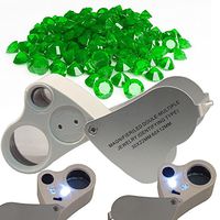 Legendary-Yes 60X 30X Magnifier Loop Magnifying Glass Jeweler Eye Loupe Lens LED Light 2in1