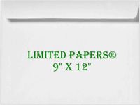 Limited Papers (TM) 9 x 12 Booklet Envelope - Open Side - 28# White - (9 x 12) - Large Envelope Series (Jumbo) (1000)