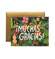 New "Muchas Gracias" Thank You Note Cards by Rifle Paper Co. -- Set of 8 Cards and Envelopes