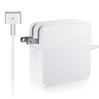 Homesuit Mac Book Pro Charger, AC 60W Magsafe 2 T-Tip Power Adapter Charger Replacement for MacBook Pro 13.3" Retail Package A1425 A1435 A1465 A1502 (Made After Late 2012)