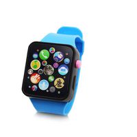 Aoile Children Multi-Function Toy Watch Touch Screen Smartwatch Wristwatch for Early Education Blue Watch Strap