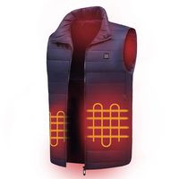 Gibobby Heated Vest for Men Women Rechargeable USB Electric Vest Jacket Heating Thermal Vest Plus Size Warm Vest Navy