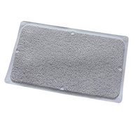 GHHZZQ Bathroom Rugs Massage Non-Slip Strong Sucker PVC Toilets Kitchen Foot Pad Household Bathtub Mat, 6 Colors, 0.4 cm Thick, 43x73cm (Color : White, Size : 42x91cm)