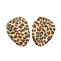 uxcell 2pcs Leopard Pattern Silicone Gel Forefoot Insole Pads High Heel Shoes Cushions